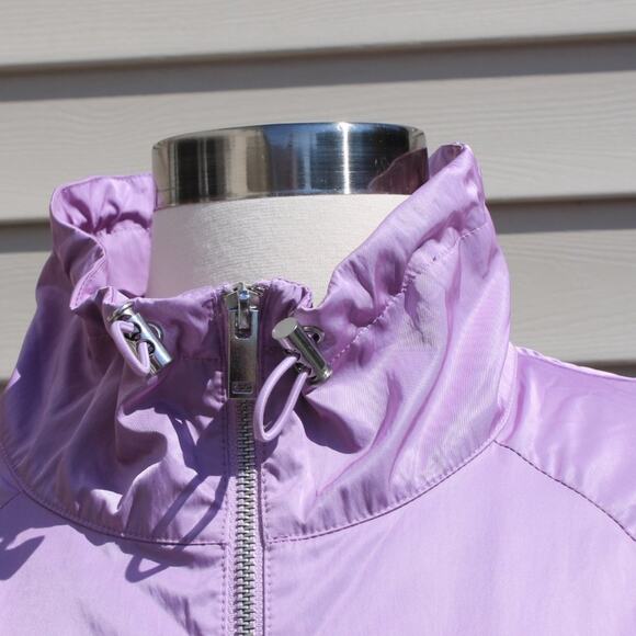 Chico's Zenergy Women's Jacket Lightweight Windbreaker Purple Size 12-14 - Picture 15 of 16